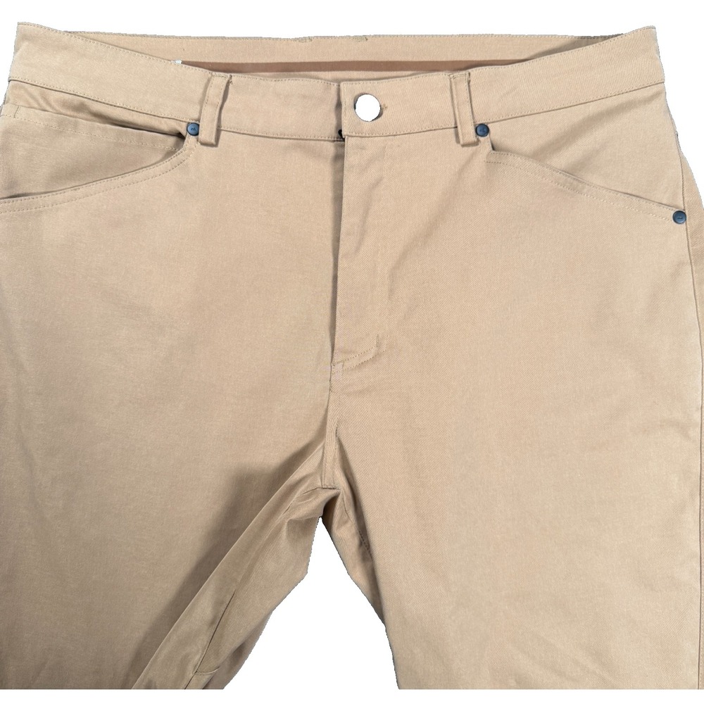 Myles Apparel Tour Pant 36x32 Polyester Khaki Straight Leg Travel Commuter